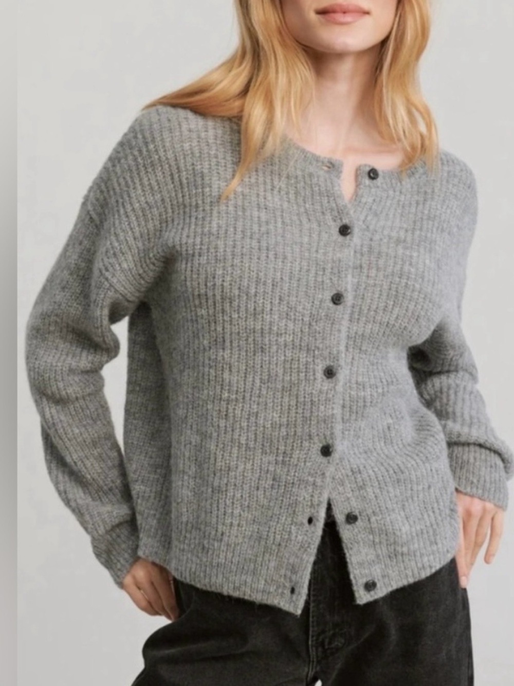 Jenni Kayne Hayes Cardigan Gray Sweater Size XS